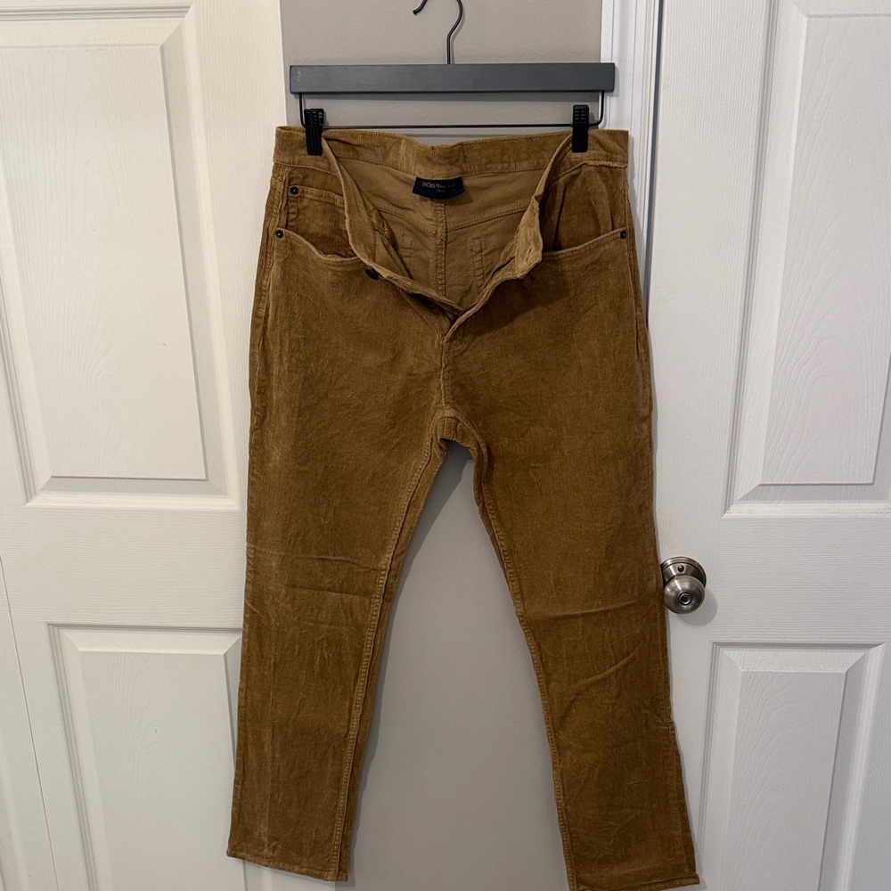 Classic Tan Corduroy Pants for Men
